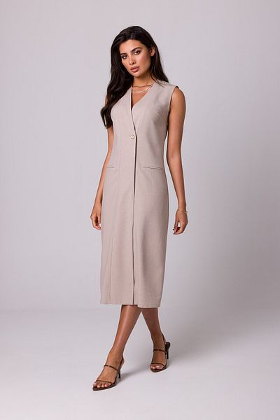 BEWEAR Rochie midi simplă, fără mâneci