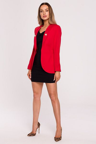 Made of Emotion Blazer bez zapínání v prodlouženém střihu