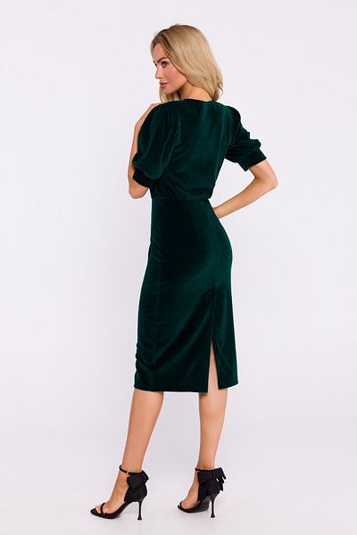 Made of Emotion Velour dress with short sleeves