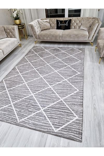 LİMAY Elastic Carpet Cover - Washable - Sponge Free - Practical - Velvet Fabric - Decorative Cover Models