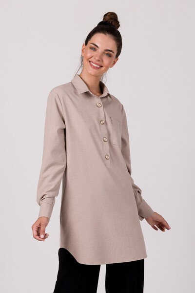 BEWEAR Tunica de camasa cu guler