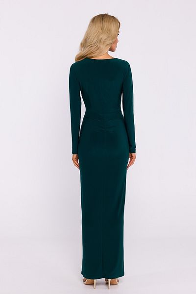 Made of Emotion Rochie din țesătură tricotată elastică cu detaliu răsucit în față