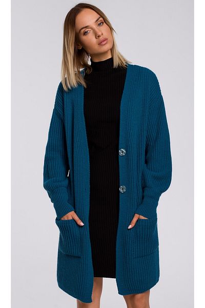Made of Emotion Cardigan nervos cu buzunar plasat