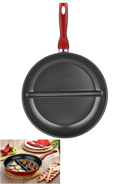 papilla Red Redio Cingöz 2-Chamber 30 cm Compartment Pan