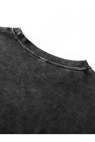 Touz Moda Μπλουζάκι με στάμπα Unisex Oversize Σειρά Rock Deep Purple