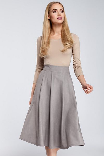 Made of Emotion Midi skirt with pleats and pockets