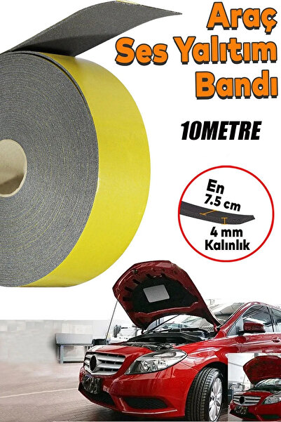NUBLADO Araç Oto Ses Isı Yalıtım İzolasyon Bandı Bantı Kauçuk Sünger 75 mm 10...