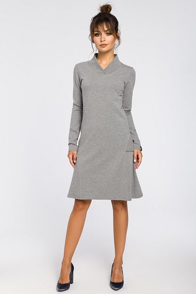 BEWEAR Dress with wedges and ribbed inserts