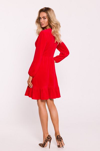 Made of Emotion Velour dress with a yoke