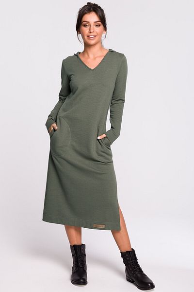 BEWEAR Rochie maxi cu gluga
