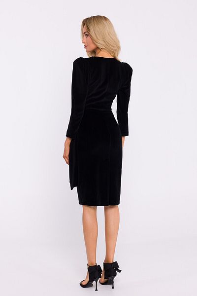 Made of Emotion Velour evening dress with a sash