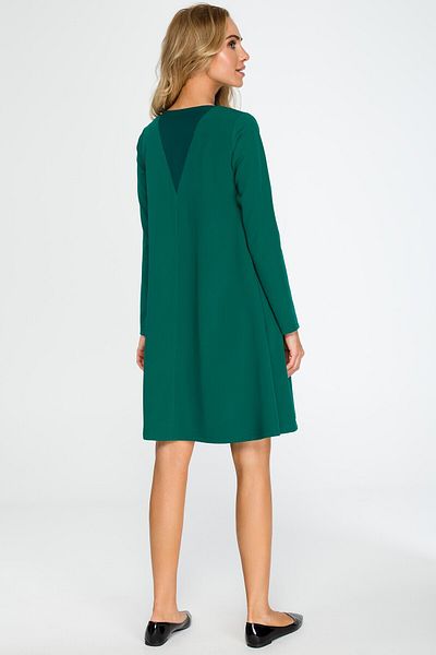 Stylove A-line mini dress with long sleeves