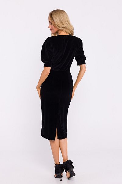 Made of Emotion Velour dress with short sleeves
