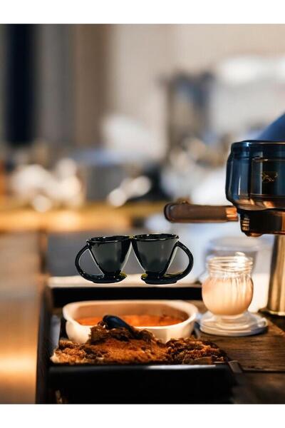 AYMETA Set of 2 Ceramic Turkish Coffee and Espresso Cups