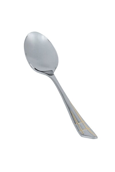 Alsaif Gallery Saif Gallery Stainless Steel Tea Spoon Set, 6 Pieces - Silver