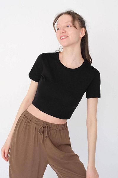 Addax Crew Neck Short Sleeve Basic T-shirt P1097-S4