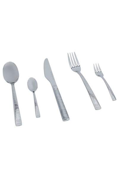 Alsaif Gallery Al Saif Gallery Balinese Steel Spoons Set, 30 Pieces, Plain - ...