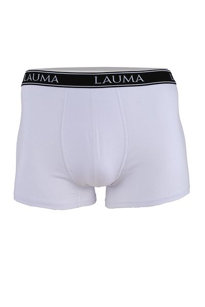 LAUMA Βαμβακερά εύκαμπτα Lycra White Ανδρικά Μπόξερ Πακέτο 6