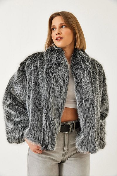 Bianco Lucci Women's Premium Faux Fur Jacket 60251922
