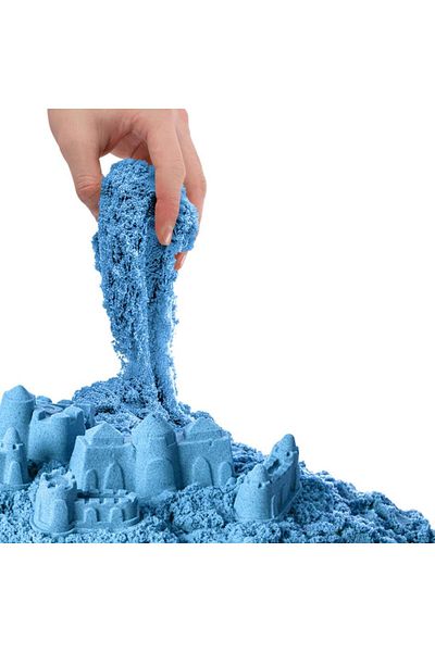 DEDE 03686 Blue Kinetic Play Sand with Accessories 500 gr