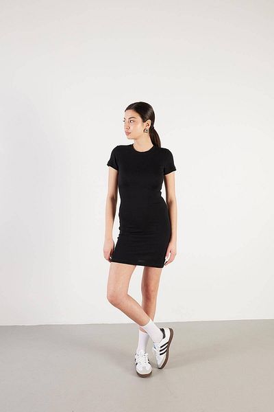 Addax Φόρεμα Crew Neck Basic Modal E15772-X9