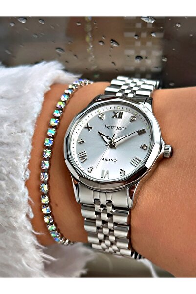 Ferrucci FERRUCCİ GÜMÜŞ METAL KADIN KOL SAATİ