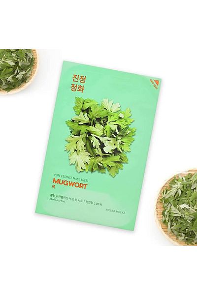 Holika Holika Pure Mask Sheet Mugwort - Face Mask with Maydonoz (1 Piece)