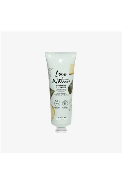 Oriflame Love Nature Organic Aloe Vera and Pineapple Moisturizing Face Mask
