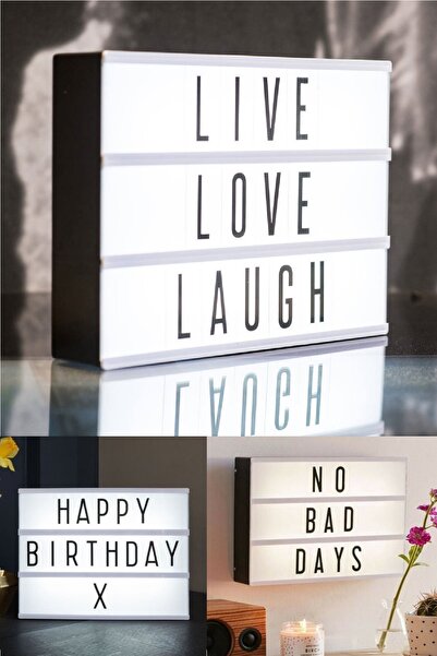 Yu Su Tools Iş Yerlerinde De Dekorasyon Olarak Kullanılabilir 94 Harf Kapasiteli A5 Işıklı Led Pano Lightbox