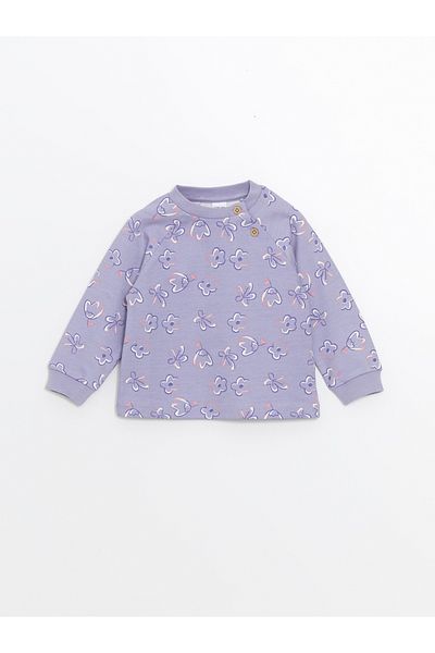 LC Waikiki Lcw Floral Baby Girl Cardigan and Pants Set of 2