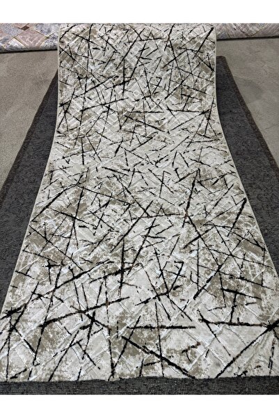 Sarar Kabartmalı Halı Dokusunda Jel Kaymaz Taban Yıkanabilir Kesme Yolluk Üst...