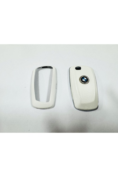 BoostZone Bmw F10 ve F30 Uyumlu Yedek Parça Şık Tasarım Anahtarlık Kumanda Kabı Beyaz