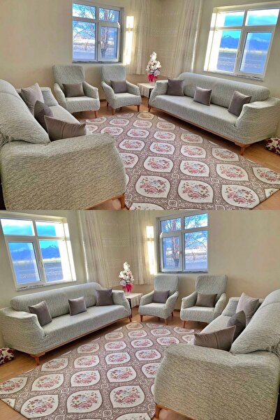 kattay home جاكار 3 3 1 1 غطاء أريكة مرن| غطاء أريكة مرن| طقم غطاء مقعد