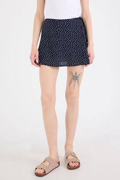 Addax E16227-s8 Model Fusta Scurtă cu Motiv Floral