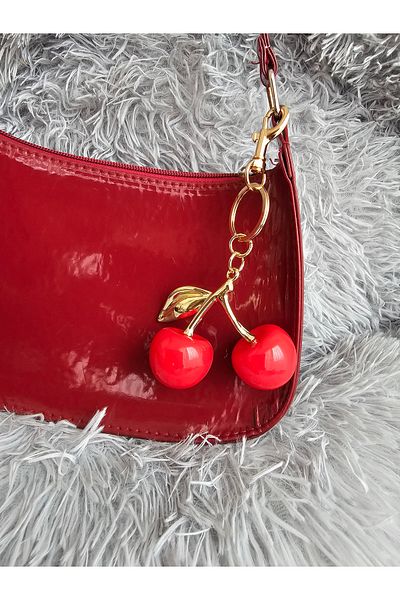 SiestaAccessories حقيبة ساحرة على شكل الكرز الأحمر / إكسسوار / حلية / سلسلة مفاتيح