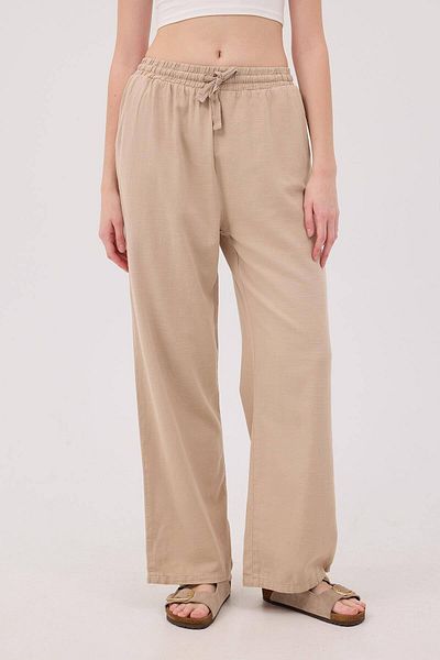 Addax Waist-Tied Wide Leg Trousers Pn5118-pnc