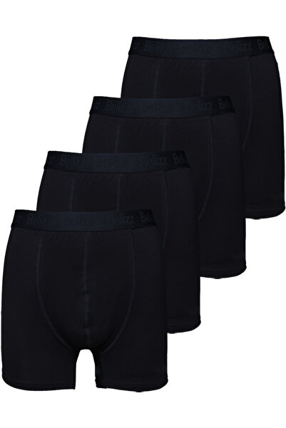 Belizz Tekstil Belizz Erkek Boxer 4 Adet Vortex / Geniş Kalıp