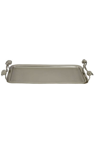 Alsaif Gallery Saif Gallery Steel Dessert Tray, 61 x 24 x 5 cm, Rectangular, ...