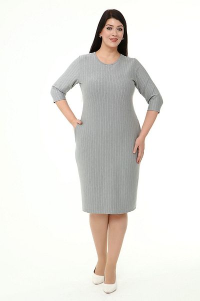 FARBAPLUS Jacquard Pocketed Winter Plus Size Dress 2b-1866