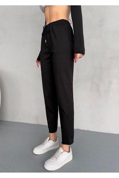 alanora Women's Woven Trousers - Elastic Waist Design