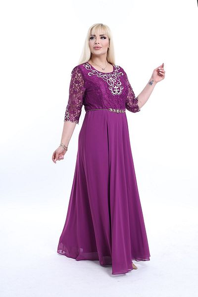 modayız Βραδινό φόρεμα με κέντημα δαντέλα Plus Size F10-2354