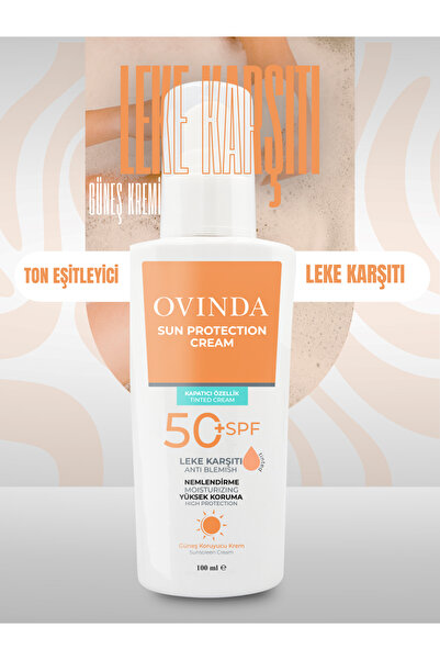 Ovinda Yüksek Korumalı Leke Karşıtı Ve Cilt Tonu Eşitleyici Spf 50 Renkli Tin...