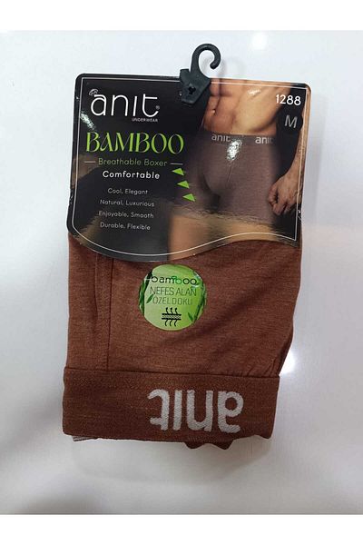 Anıt 6 τεμάχια μονόχρωμο Lycra Breathable Bamboo Ανδρικό μπόξερ 96% Bamboo 4% Lycra