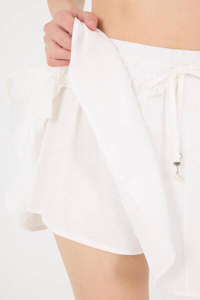 Addax Belden İp Bağlamalı Şort Etek Ş16072-L7