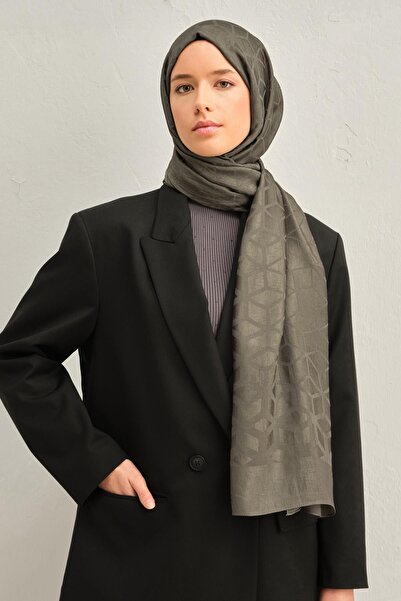Armine Lyocell Şal - Petek Desen - ALY2 - 32 - Haki
