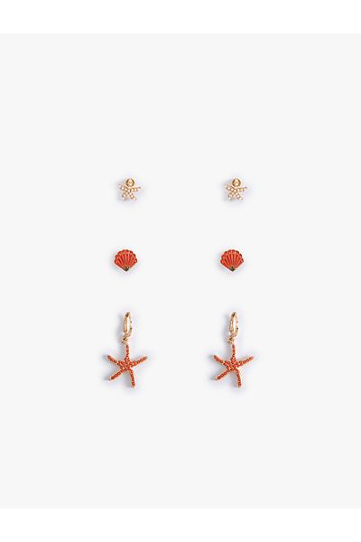 Koton Sea Shell Earring Set of 3