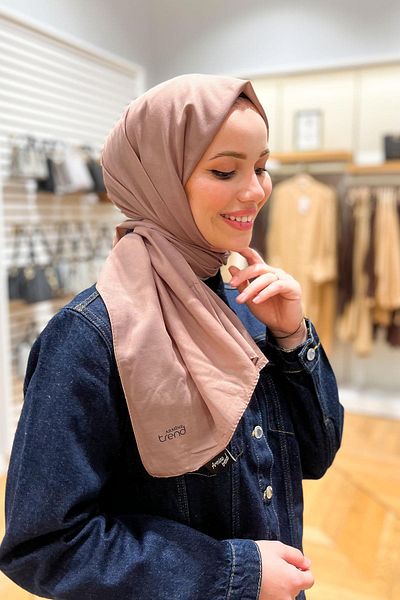 Armine Soft Pink Solid Color Cotton Seher Shawl - 24035