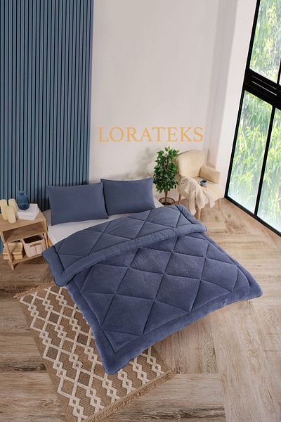 Lorateks طقم لحاف فاخر مزدوج من إليسا ويلسوفت - طقم نوم مع وسادة وغطاء على الوجهين