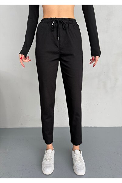 alanora Жіночі ткані штани - дизайн з відкритою талією