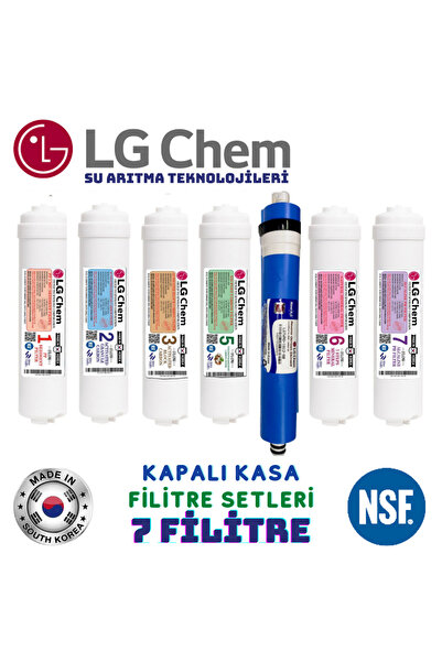 Genel Markalar 7 Li Filitre Seti Coconut Alkali Ve Mineral Filitreli Kapalı K...